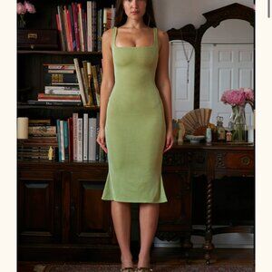 Mirror Palais Supermodel Dress Pistachio XXS